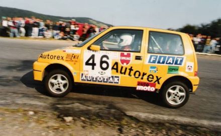 Jacek Sikora i Marek Kaczmarek - Fiat Cinquecento Sporting.